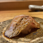 天ぷら たけうち - アカムツ＆ヤリイカ糸造り