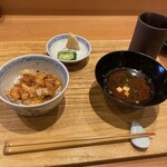 天ぷら たけうち - お食事のかき揚げ天丼