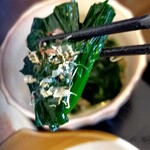 豚人 - ほうれん草のお浸しバカ美味い！