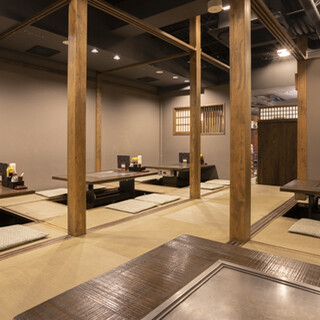 There is a private room with a sunken kotatsu ◆The perfect space for a drink at the end of work or for various banquets.