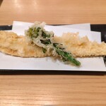 Soba Mangetsu - 穴子の天ぷら