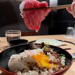 渋谷 焼肉 富士門 - 極和牛丼（ライス大盛り無料）　999円