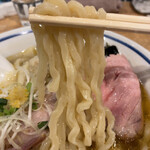 手打式超多加水麺 ののくら - 煮玉子 ワンタン 中華そば(塩)