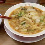 彩華ラーメン - 彩華ラーメン小、ライス