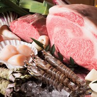 活車海老・帆立貝柱・白身魚とステーキを愉しむ「翡翠 -Hisui-」
