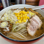 Dosanko - 味噌納豆ラーメン(大盛り)￥1050