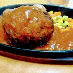 ハンバーグレストラン まつもと - デミグラスハンバーグアップ