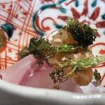 日本料理FUJI - 活〆鯵と低温揚げブロッコリー