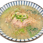 Eikichi - 青菜入り鶏白湯煮込み麺