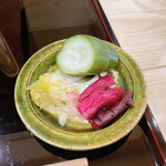 うなぎと炭焼 久松 - 漬物