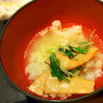 会津ラーメン 和 - 〆でワサビ茶漬け