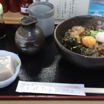 伯蕎庵 しばた - 納豆そばセット（750円）