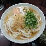 山陽そば - 朝定食の月見うどん