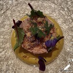 プチレストラン ブーケ・ド・フランス - フォアグラのパルフェに南瓜のエスプーマ