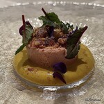 プチレストラン ブーケ・ド・フランス - フォアグラのパルフェに南瓜のエスプーマ