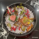 プチレストラン ブーケ・ド・フランス - 大間の本鮪のカマトロのフュメとタルタル