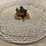 プチレストラン ブーケ・ド・フランス - フォアグラのパルフェに南瓜のエスプーマ
