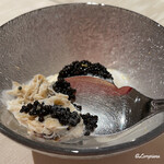 プチレストラン ブーケ・ド・フランス - 毛蟹の剥き身をキャビアとともに