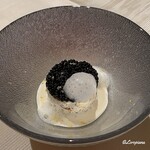 プチレストラン ブーケ・ド・フランス - 毛蟹の剥き身のパルフェにキャビア､カリフラワーのソース