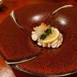 えんや - 大きなお皿に白子さんがおすまし顔(^^)