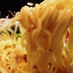 三宝亭 - 冷やし担担麺・麺リフト