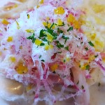 Kasei Nama Pasuta To Shunsai Itarian Ajio - ベーコンと白菜のユズのクリームパスタののアップ