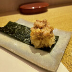 鮓 きずな - 余市あん肝 奈良漬け、三重県伊勢湾 一番海苔