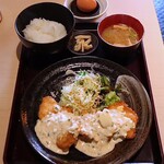 Jidorishunsai Motomi - 自家製タルタルソースのチキン南蛮膳(1,000円)