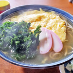 手打ち蕎麦 山よし - 卵とじそば（あおさ入り）