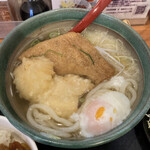 讃岐のおうどん 花は咲く - かしわ天をうどんに、パイルダー オン！