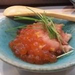 寿司栄 - イクラとトロの鋤き身