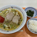 どうとんぼり神座 - おいしいラーメン850えん ライス150えん  