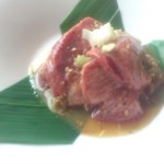 叙々苑 ルクア大阪店 - 短冊タン塩ランチのお肉