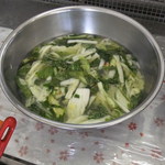 白菜　水菜の水キムチ