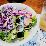 ペコペコ - 夜のサラダ３００円（ライス・サラダのセット）