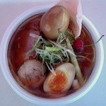 らー麺 たまや零式 - 冷たいラーメン味玉付き６００円（コラボラーメン：平成25年６月）