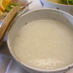 仙郷樓 奥の樹々 - お粥