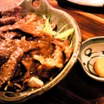 Yadoroku - お肉料理。すっごいうまい！下にはシャキシャキサラダ。