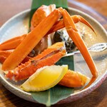 日本料理 梅林 - 2023.2 酢物 松葉ガニ酒蒸し（島根県産マツバガニ、かに酢ジュレ、レモン）