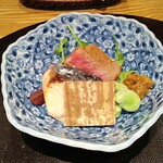 もちづき - 宮崎牛リブロース、さわら幽庵焼