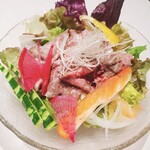 Hitachi beef roast beef salad