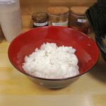 ラーメン 三亀 - ご飯 100円