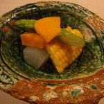 薮原十区 - 夏野菜の炊き合わせ 