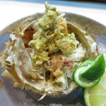 寿司栄 - 青森県産　トゲグリ蟹　蟹肉　味噌　内子