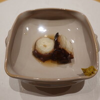 鮨 いし黒 - 蛸のやわらか煮、からし