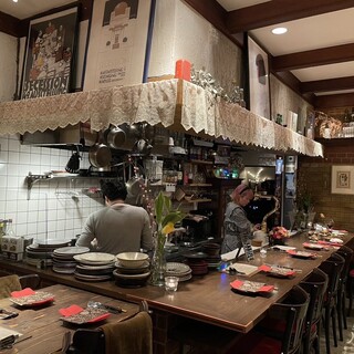 Enjoy a lively conversation at the open kitchen counter. A moment full of smiles