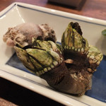 伊藤家のつぼ STAND SUSHI BAR - 亀の手と磯粒貝(2013/5)