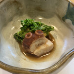 味乃しゅうか - 煮ダコ　菜の花からし和え