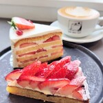 SUMI BAKE SHOP - ■いちごのショートケーキ
            ■いちごのタルト
            ■カフェラテ