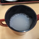 十割そば つち家 - 蕎麦湯（白濁系です）